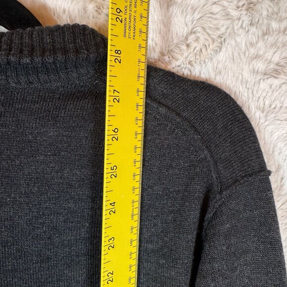 Rodd & Gunn Sweater Men's Large Granite Gray‎ Extra Fine Merino Wool Knit - Picture 10 of 11